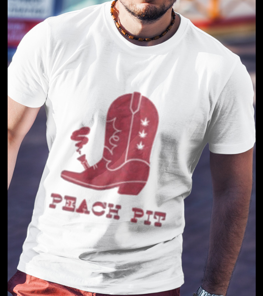 Peach Pit Boot Bong Iconic Music T-Shirt
