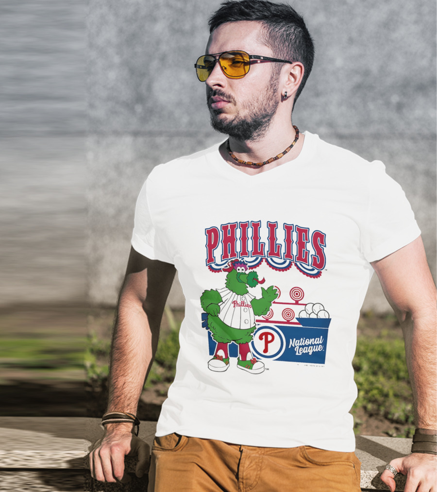 Philadelphia Phillies 2026 Step Back Up Phillies Phanatic National League T-Shirt