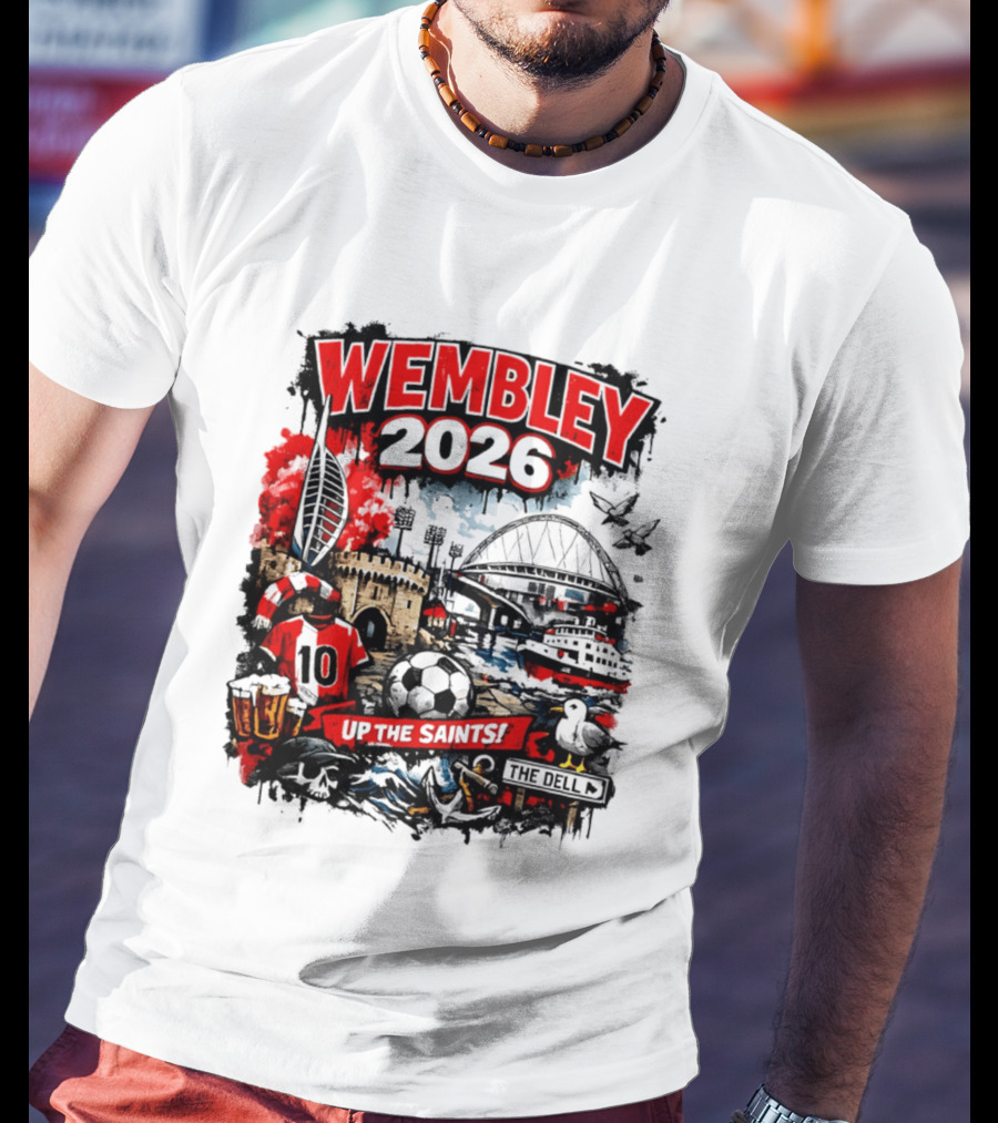 Southampton Football Wembley 2026 Up The Saints Fan Celebration T-Shirt
