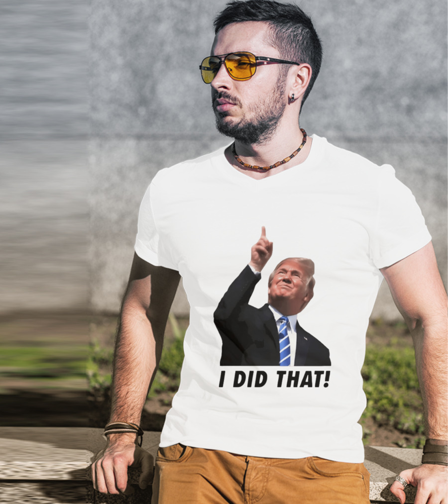 Trump I Did That Pointing Gesture Price Commentary T-Shirt