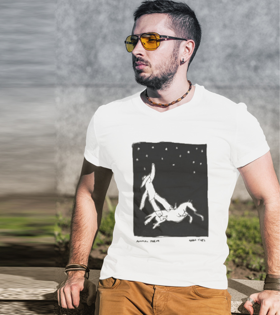Anna Tivel Cowboy Under Starry Night T-Shirt