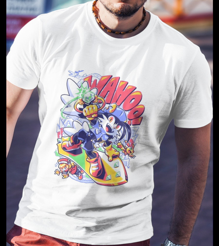 Fangamer Klonoa Wahoo Vintage Style Snowboarding Adventure T-Shirt