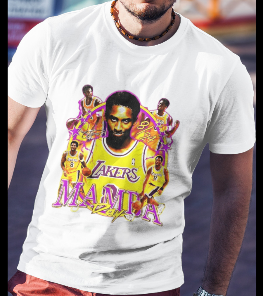 Mamba Day Kobe Bryant 8 24 Los Angeles Lakers NBA T-Shirt