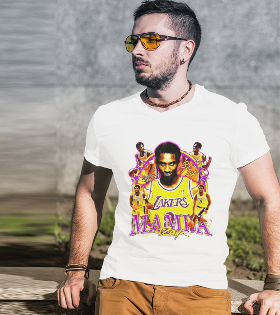 Mamba Day Kobe Bryant 8 24 Los Angeles Lakers NBA T-Shirt