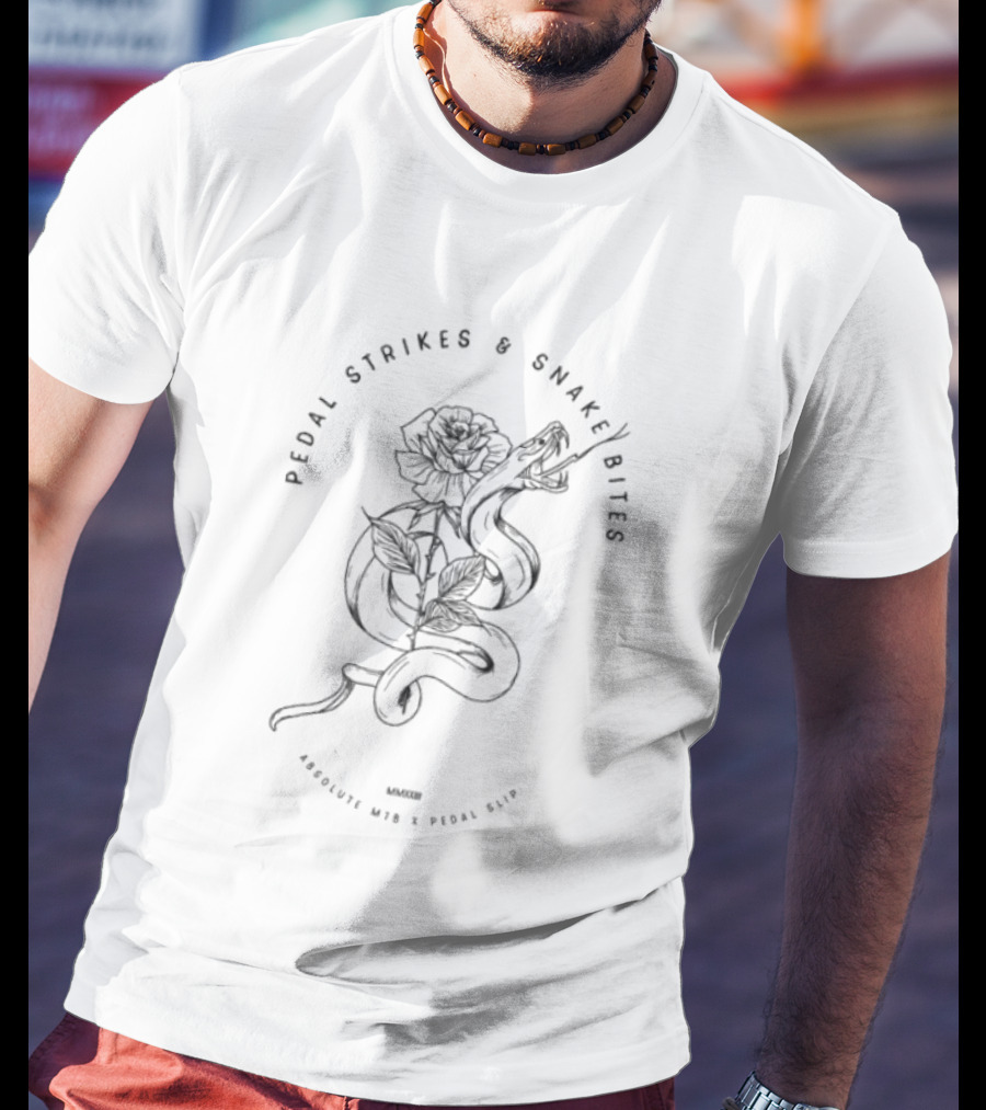 Pedal Strikes Snake Bites Absolute MTB Pedal Grip T-Shirt