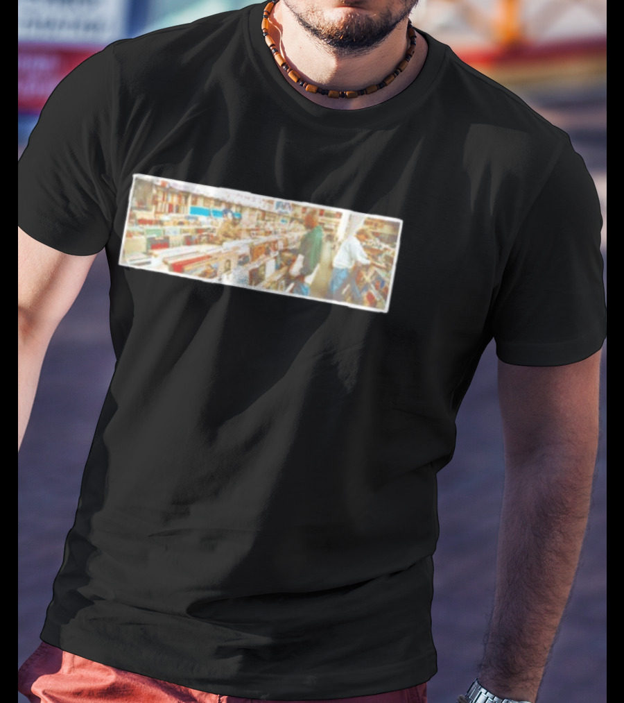 DJ Shadow Endtroducing Panoramic Record Store Scene T-Shirt