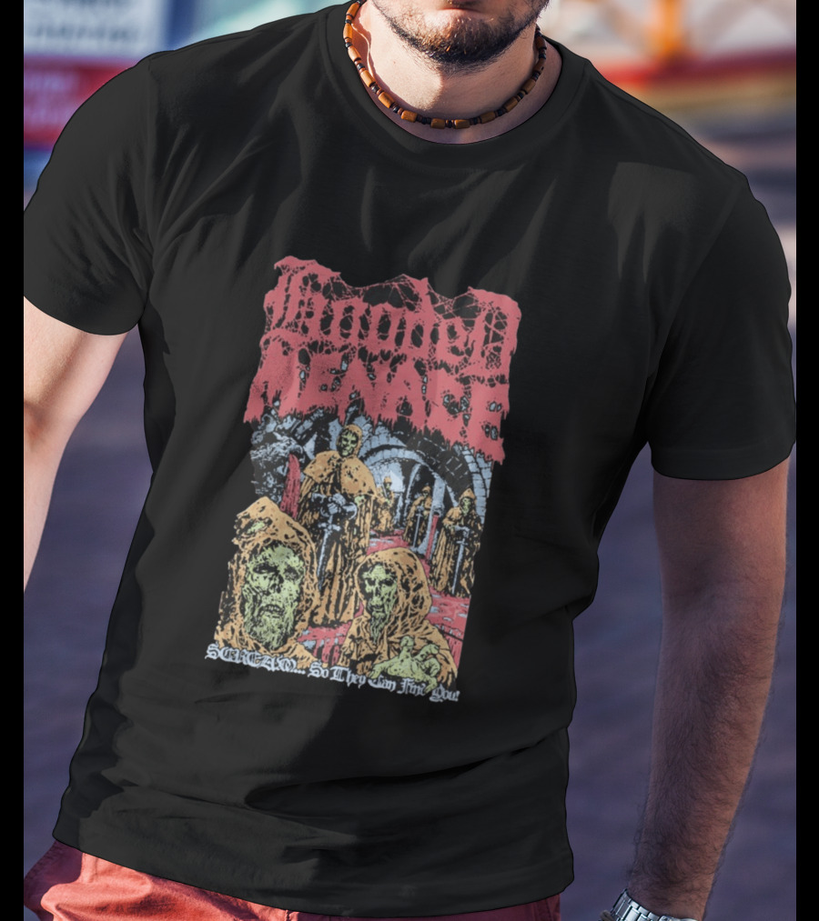 Hooded Menace Scream So They Can Find You T-Shirt