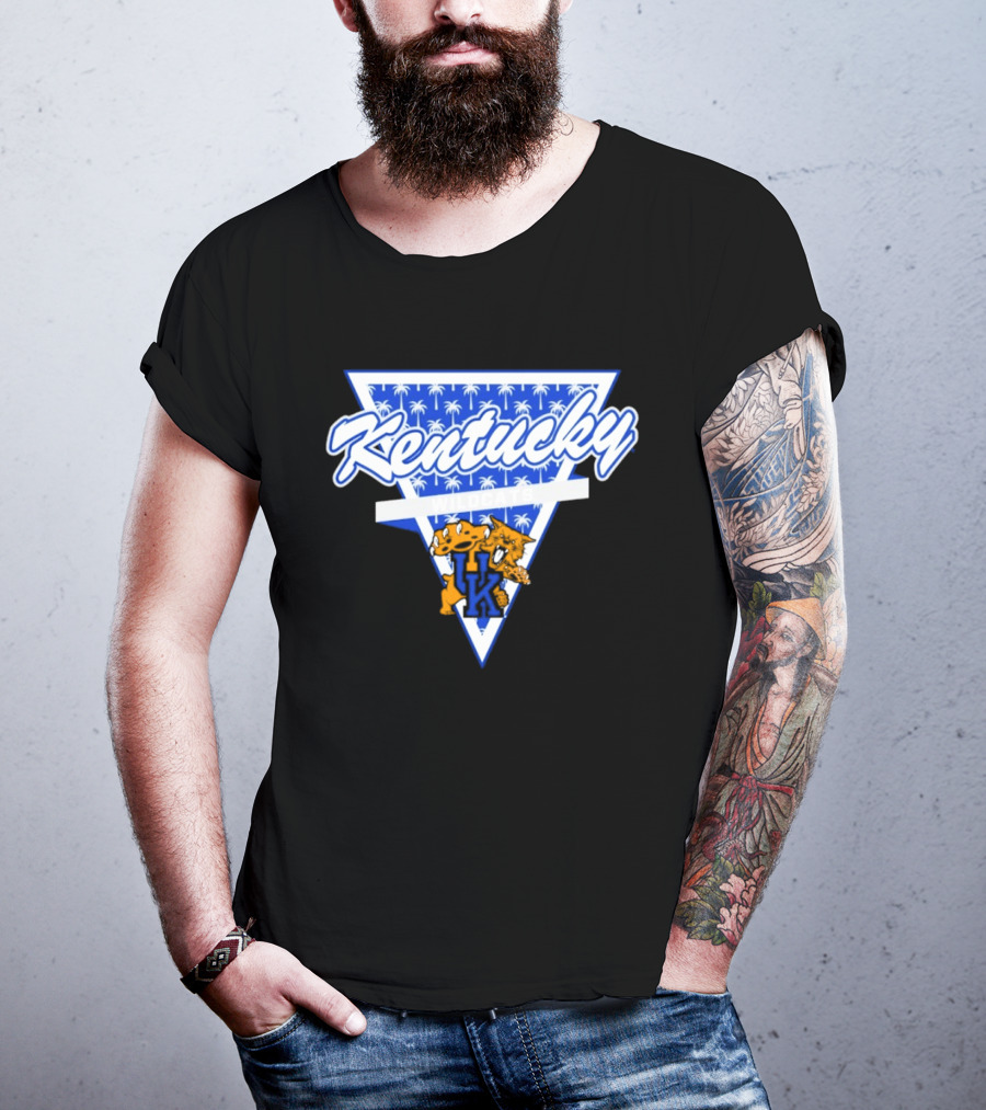 Kentucky Wildcats Palm Tree Triangle Vintage Vibe T-Shirt