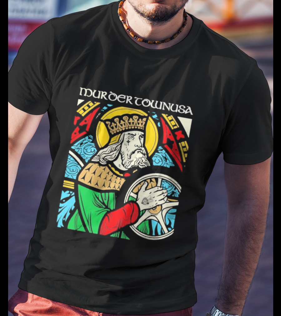 Murder Town Usa Biker Boru King Icon Medieval T-Shirt