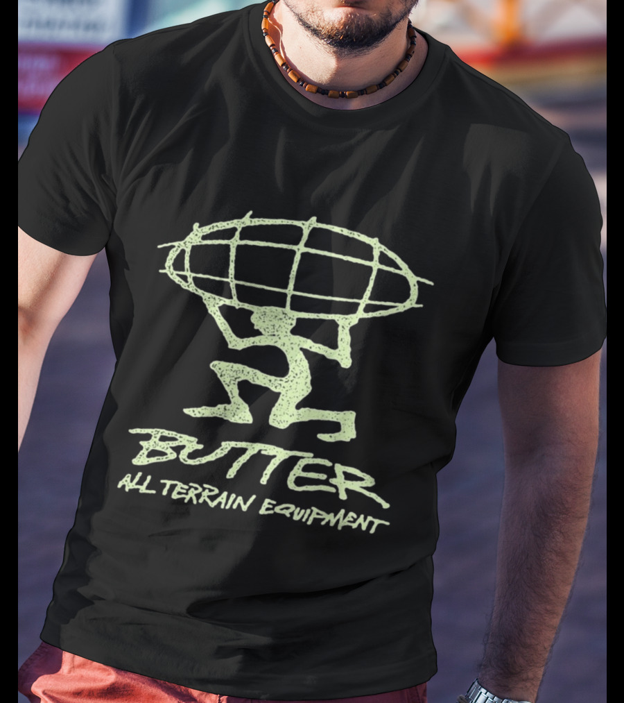 Pukas Surf Butter All Terrain Equipment Athlete Carrying Surfboard T-Shirt