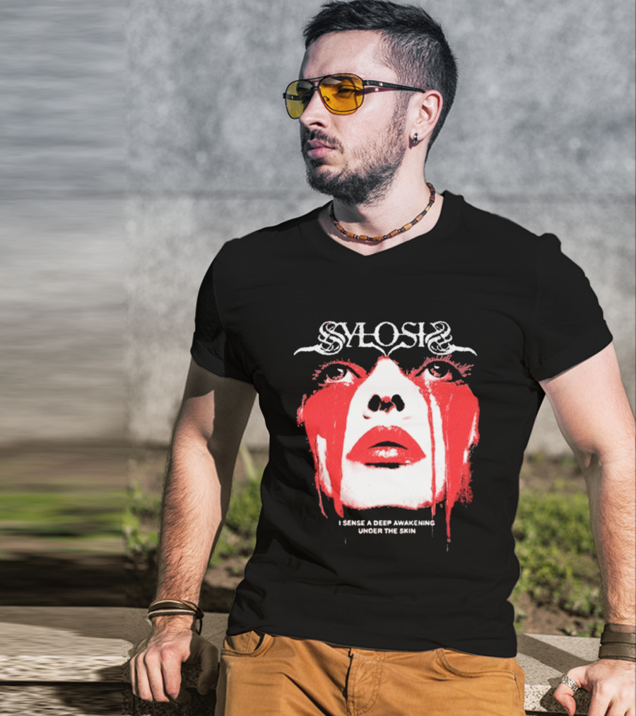 Sylosis I Sense A Deep Awakening Under The Skin Blood Tears Face T-Shirt