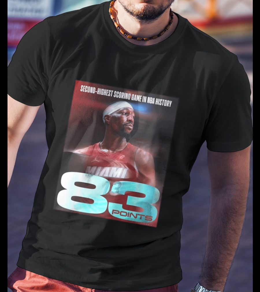 Miami 83 Points Bam Adebayo Second Highest Scoring Game In NBA History T-Shirt