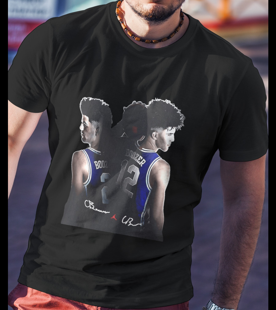 Cayden Boozer Cameron Boozer Duke Blue Devils Basketball Numbers 2 12 T-Shirt
