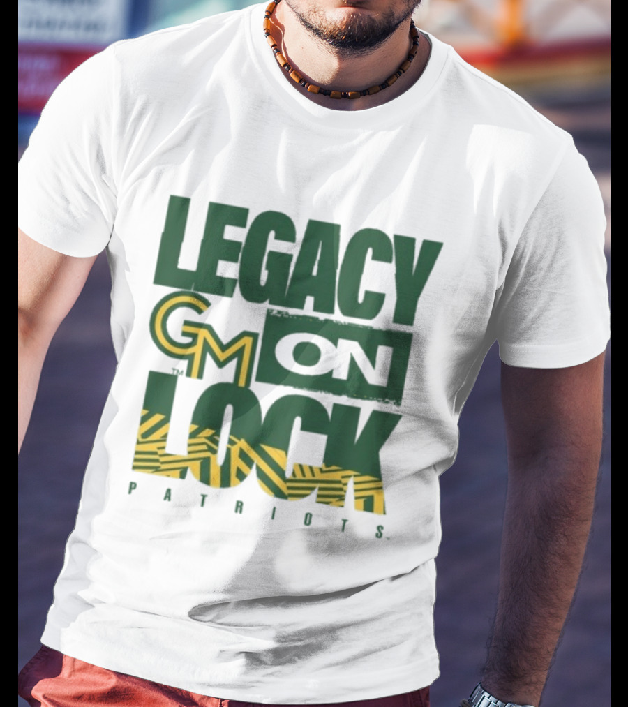 George Mason Patriots Legacy On Lock Basketball GM T-Shirt