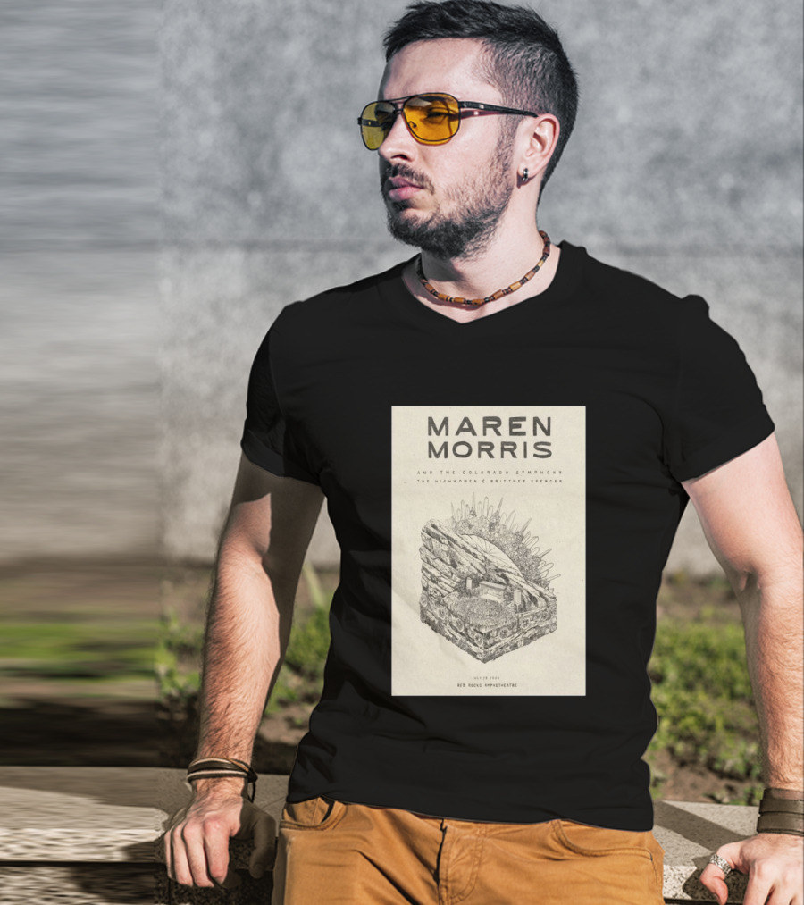 Maren Morris Red Rocks Amphitheatre July 19 2026 With Colorado Symphony The Highwomen Brittney Spencer T-Shirt