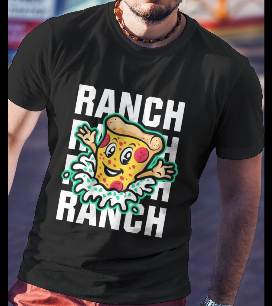 Tulsa Ranch Dippers Pizza With Ranch Splash T-Shirt