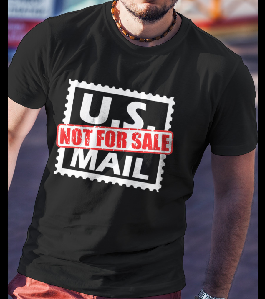 U.S. Mail Not For Sale Stamp Style Block T-Shirt