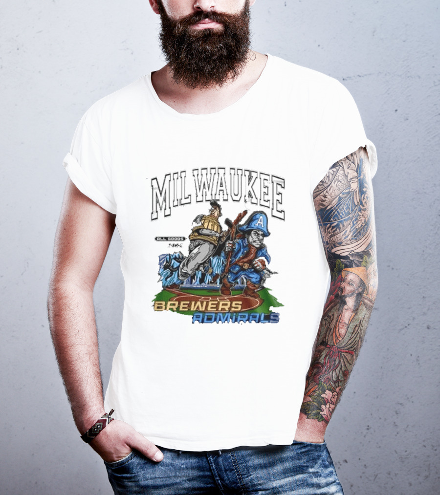 Milwaukee Brewers Admirals 2026 Night Collaboration T-Shirt