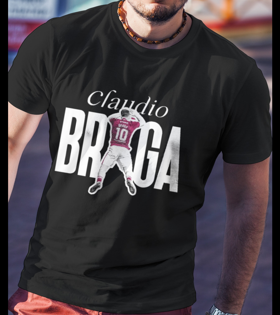 Cláudio Braga 10 Midlothian Football Club Player T-Shirt