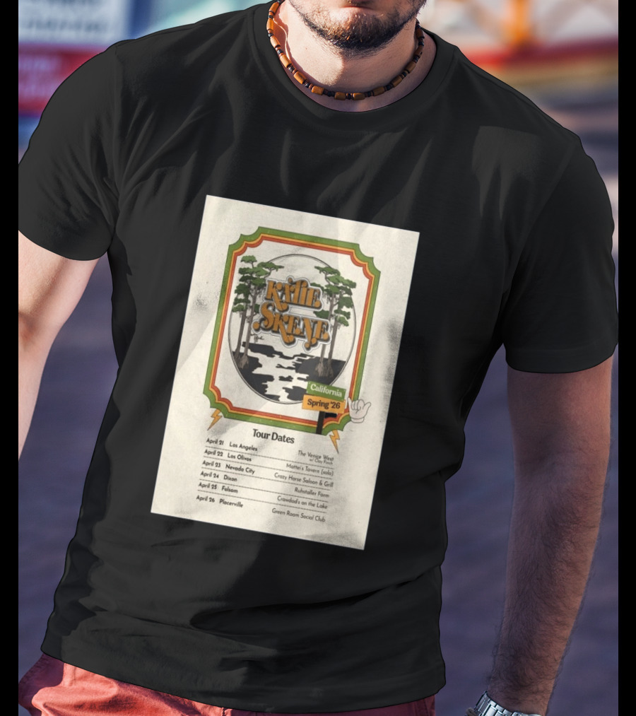 Kalie Skene California Spring 2026 Tour Dates Venice West Los Angeles Mattie's Tavern Los Olivos T-Shirt