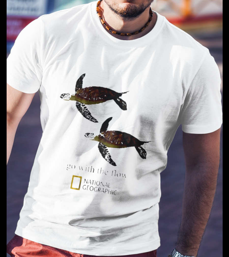 Sea Turtle Go With The Flow National Geographic T-Shirt