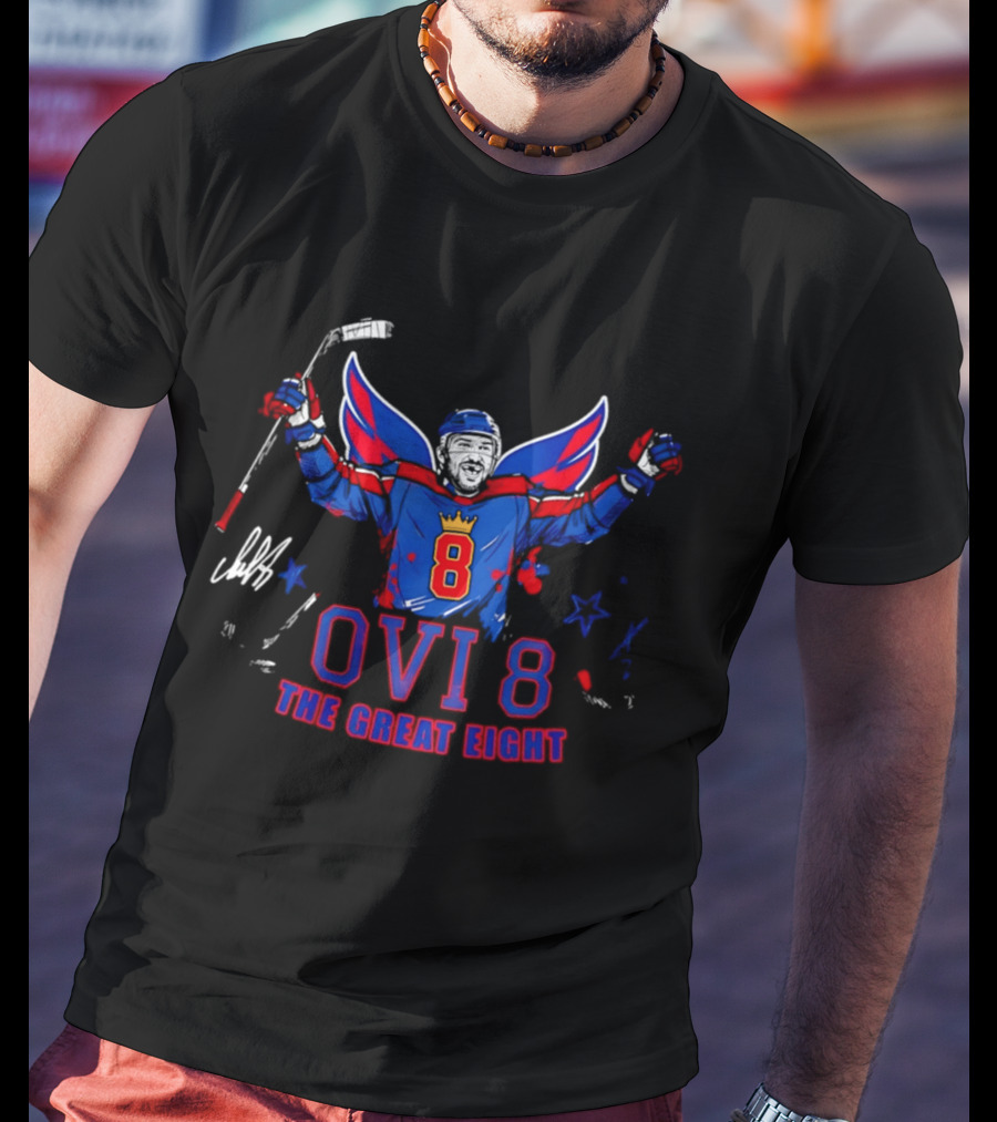 Ovi 8 The Great Eight Washington Capitals Alexander Ovechkin T-Shirt