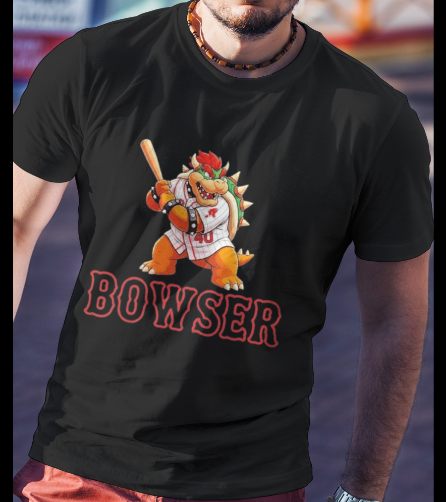 Willson Contreras Red Bowser Super Mario Baseball 40 T-Shirt