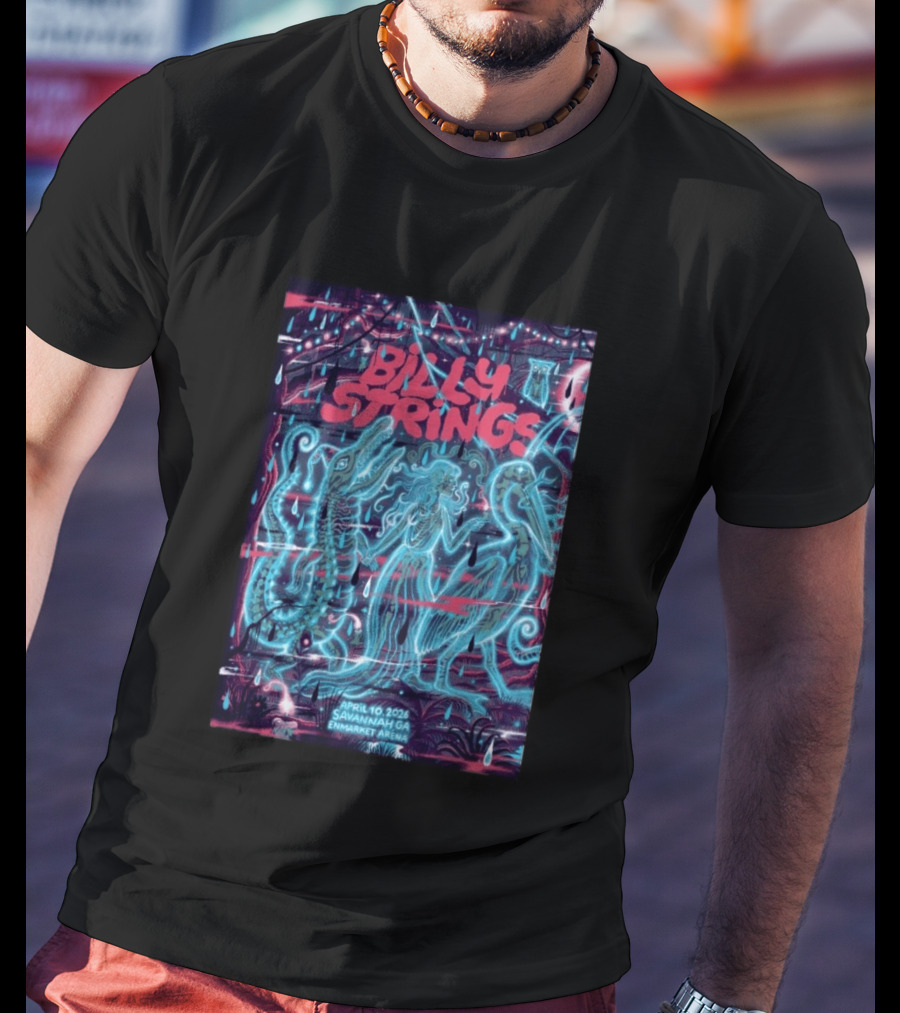 Billy Strings April 10 2026 Savannah GA Enmarket Arena T-Shirt