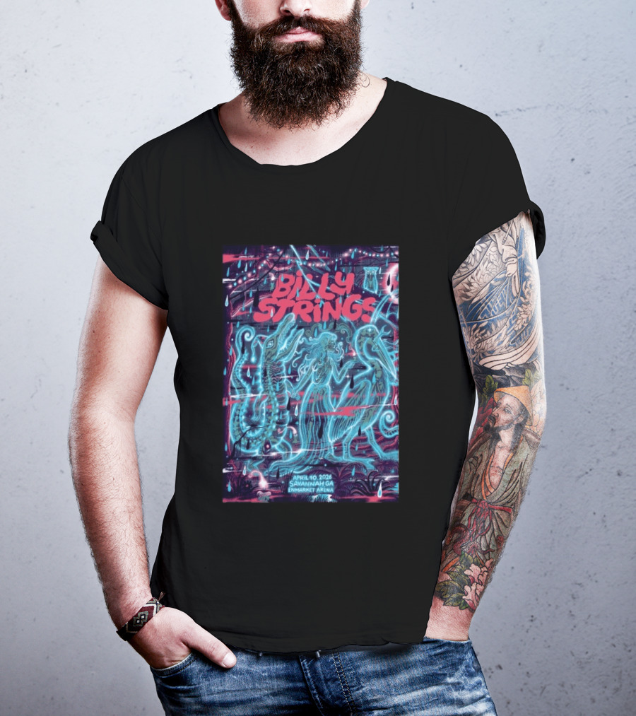 Billy Strings April 10 2026 Savannah GA Enmarket Arena T-Shirt