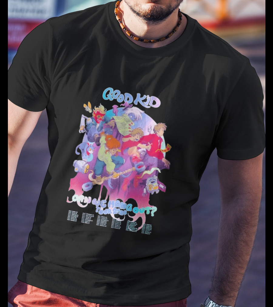 Good Kid Can We Hang Out 2026 Tour Animation Style Adventure T-Shirt