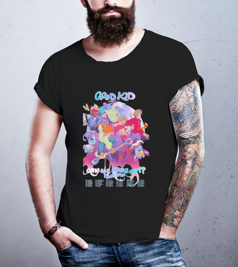 Good Kid Can We Hang Out 2026 Tour Animation Style Adventure T-Shirt