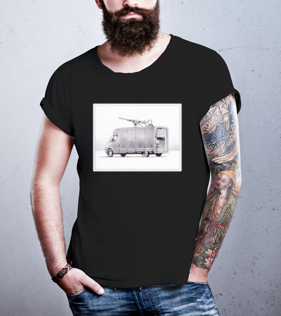 Boldy James Manhunt Banksy Inspired Armored Truck Scene T-Shirt