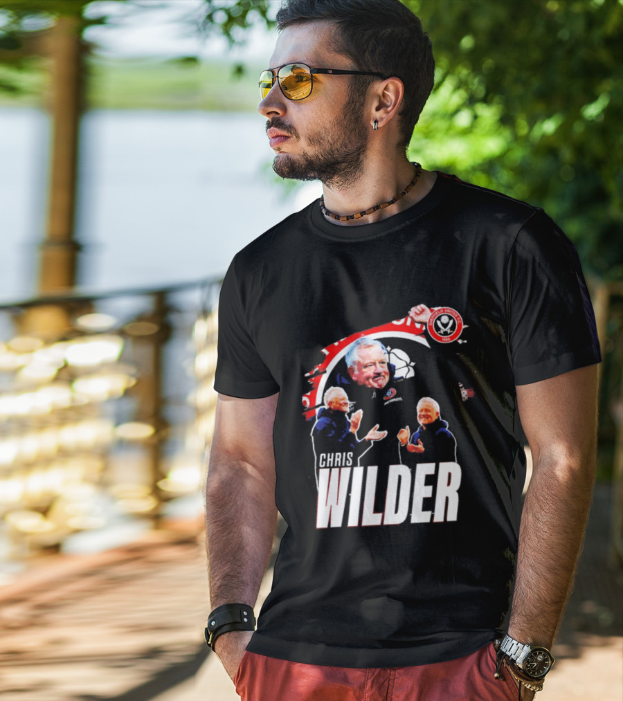 Sheffield United FC Chris Wilder Coach Fan Celebration T-Shirt