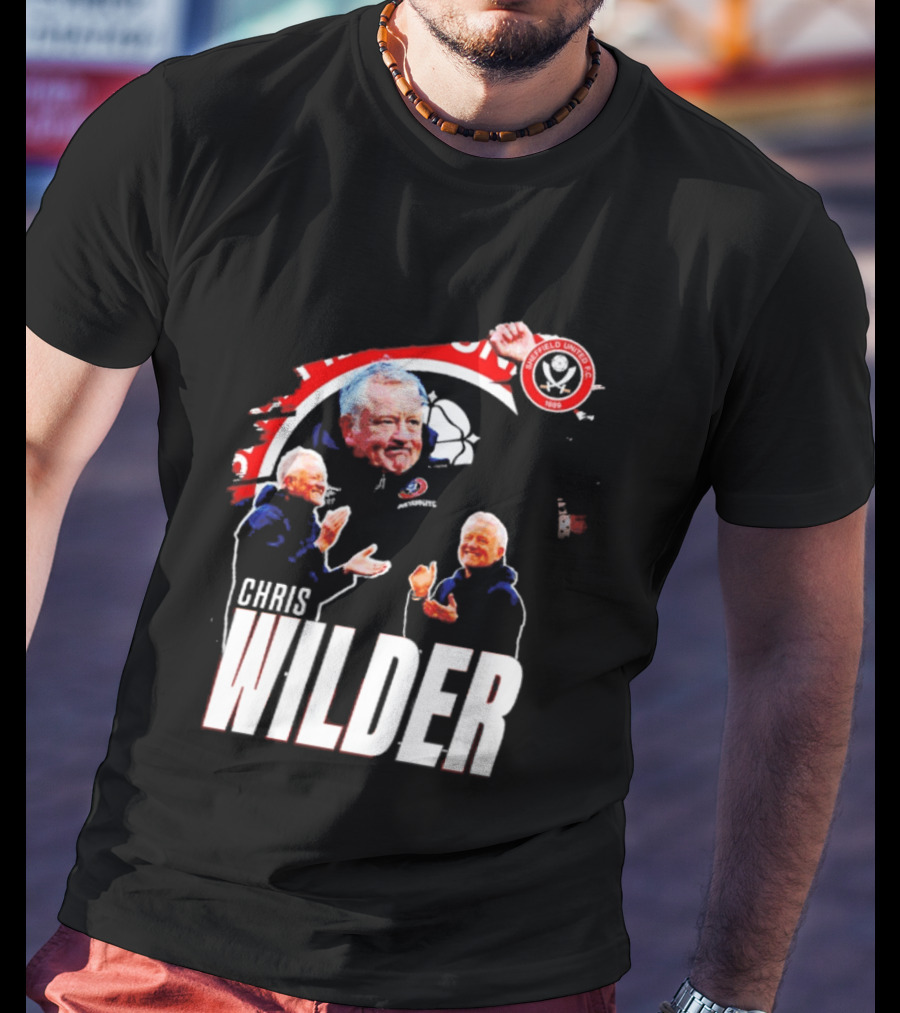 Sheffield United FC Chris Wilder Coach Fan Celebration T-Shirt