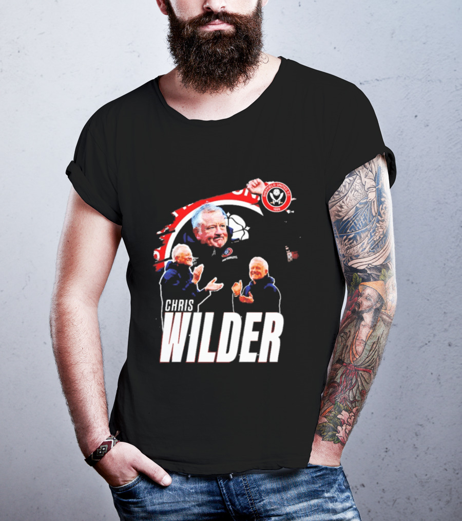 Sheffield United FC Chris Wilder Coach Fan Celebration T-Shirt