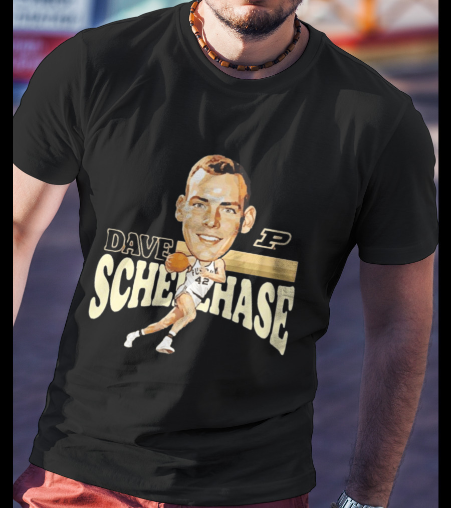 Dave Schellhase Purdue Boilermakers Basketball Legends Caricature 42 T-Shirt