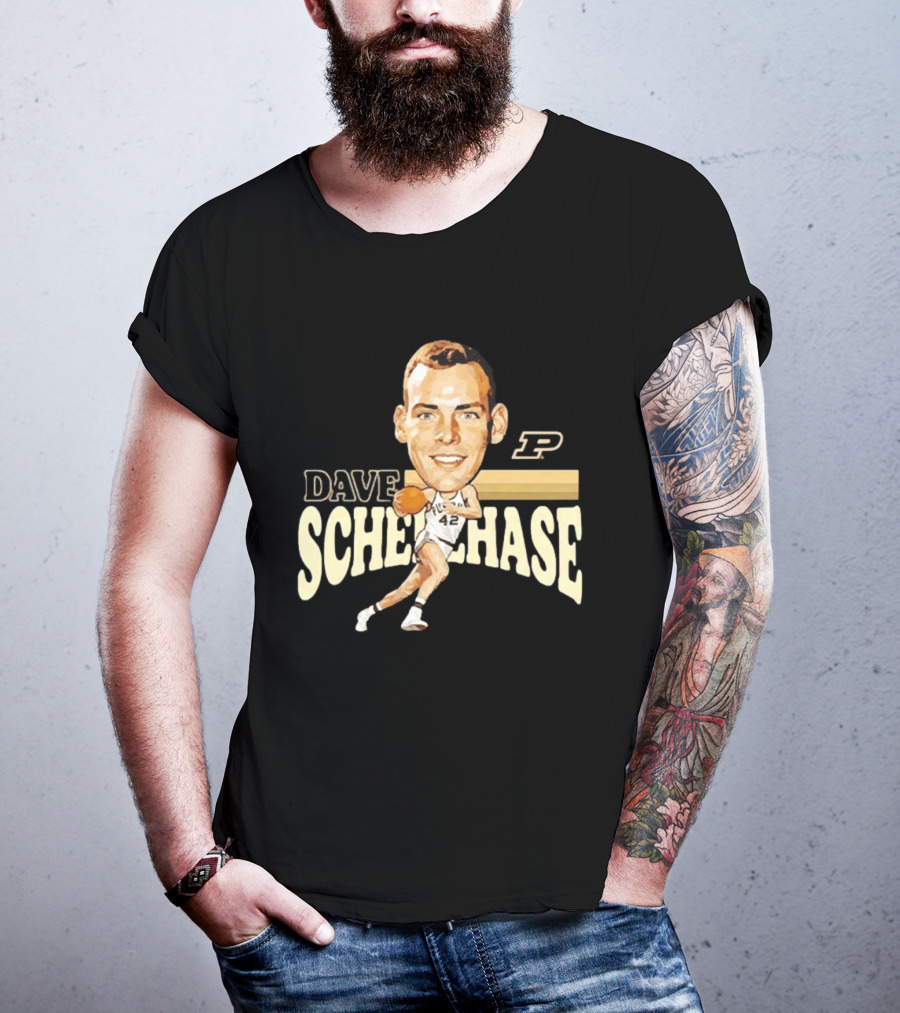 Dave Schellhase Purdue Boilermakers Basketball Legends Caricature 42 T-Shirt