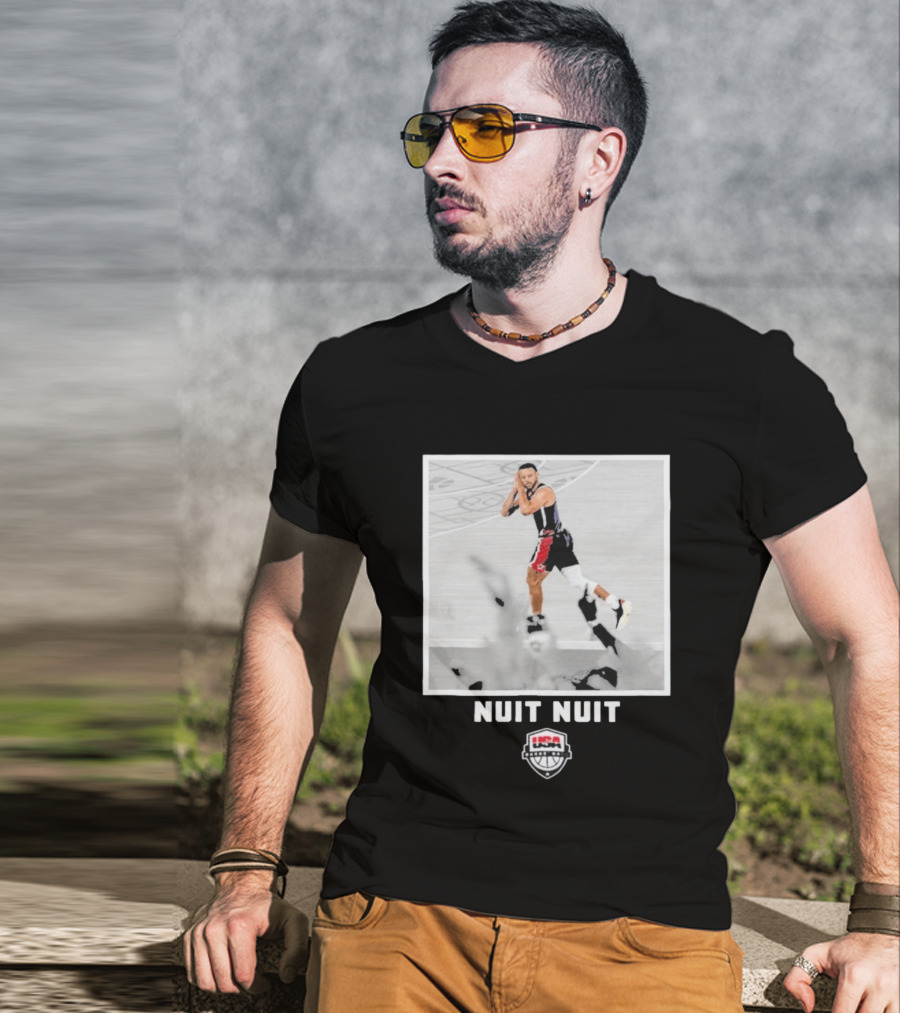 Stephen Curry Nuit Nuit USA Basketball Moments T-Shirt