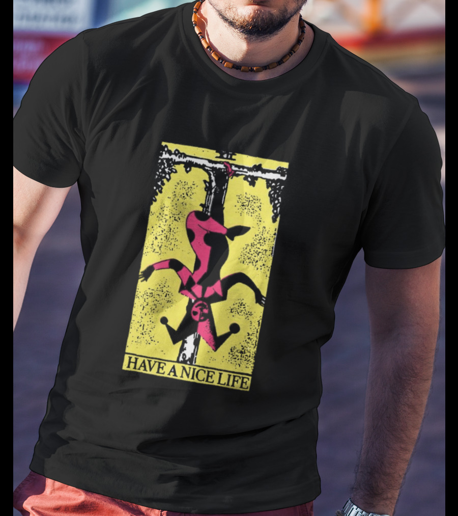 The Flenser Have A Nice Life Upside Down Guy Jester Tarot T-Shirt