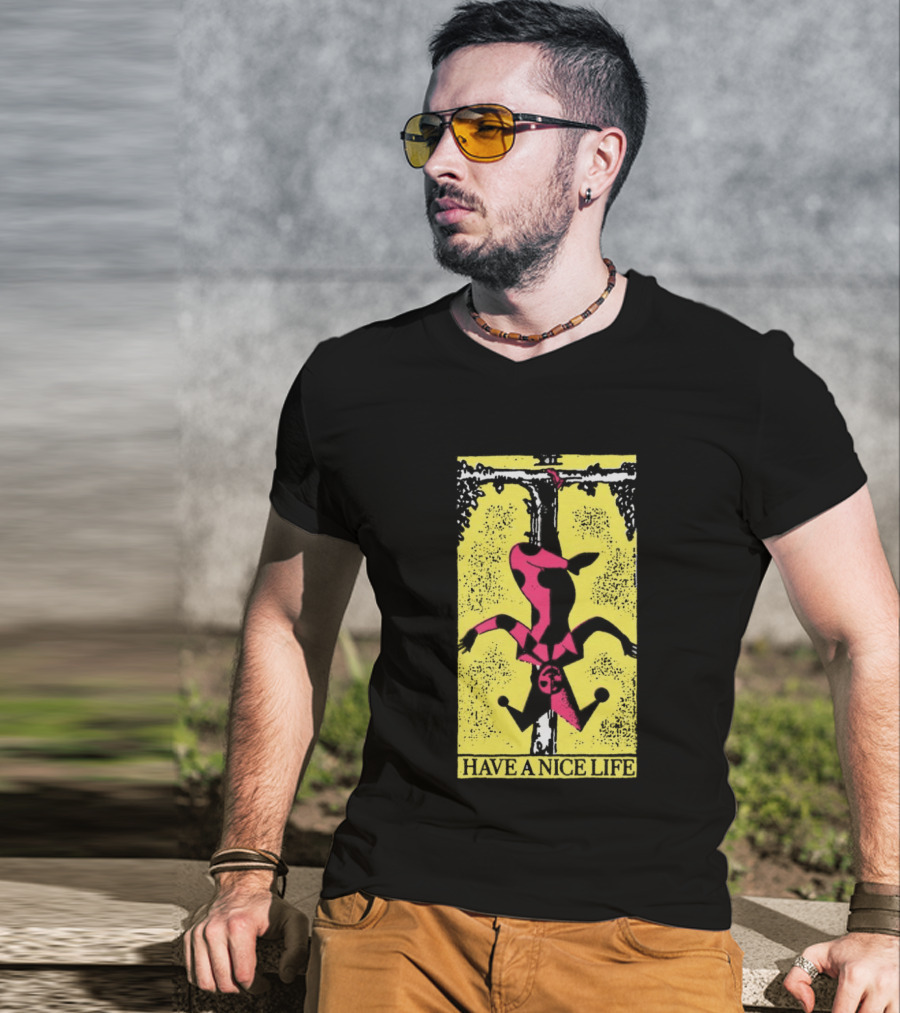 The Flenser Have A Nice Life Upside Down Guy Jester Tarot T-Shirt