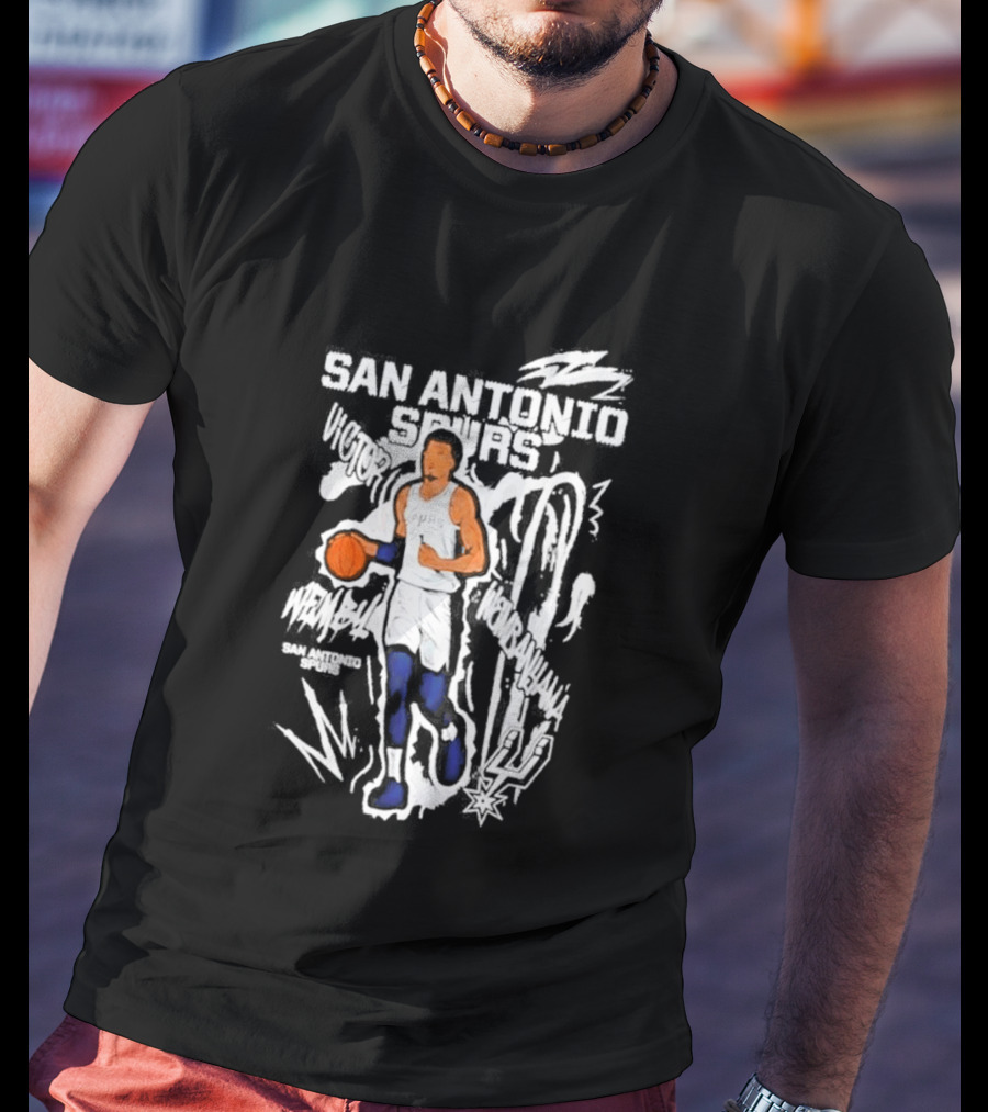 Victor Wembanyama San Antonio Spurs Chalked Up Player T-Shirt