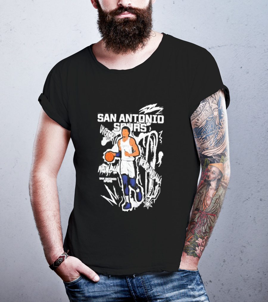 Victor Wembanyama San Antonio Spurs Chalked Up Player T-Shirt
