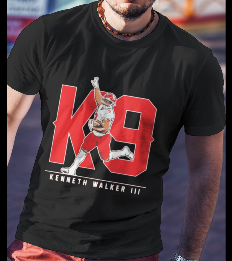 Kenneth Walker III K9 Kansas City Chiefs Football Player T-Shirt
