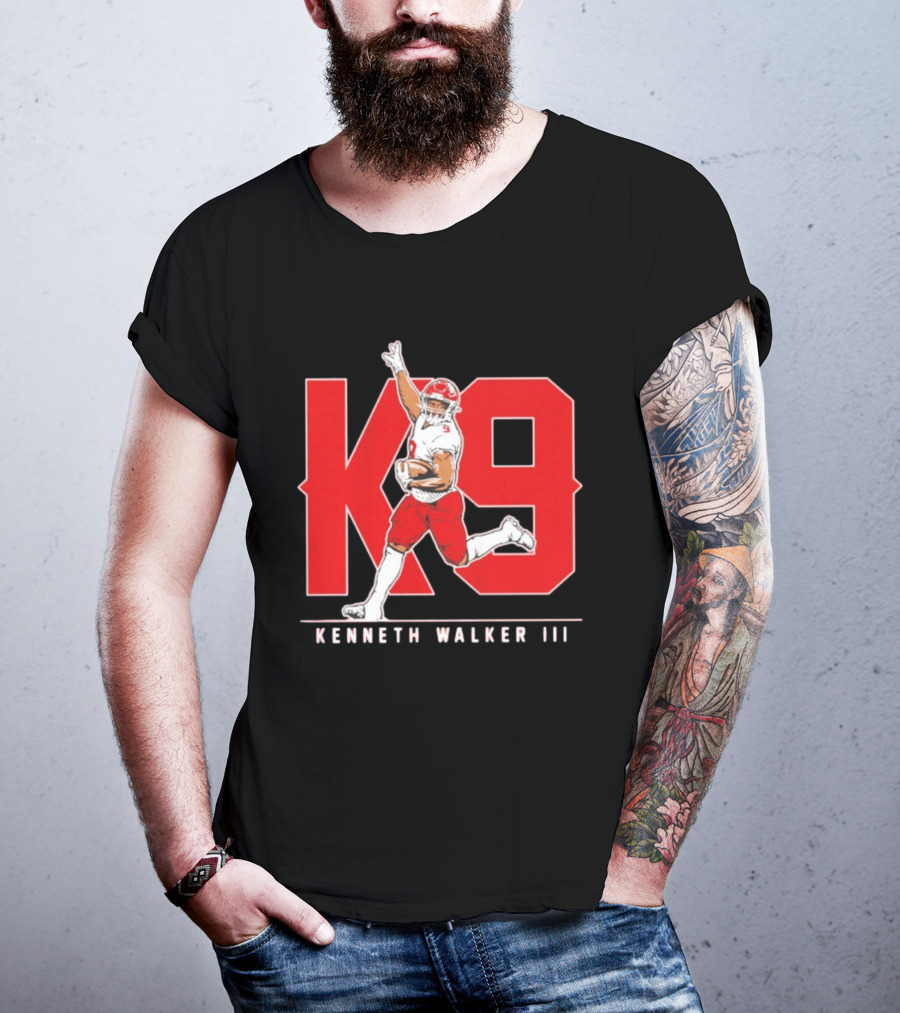 Kenneth Walker III K9 Kansas City Chiefs Football Player T-Shirt