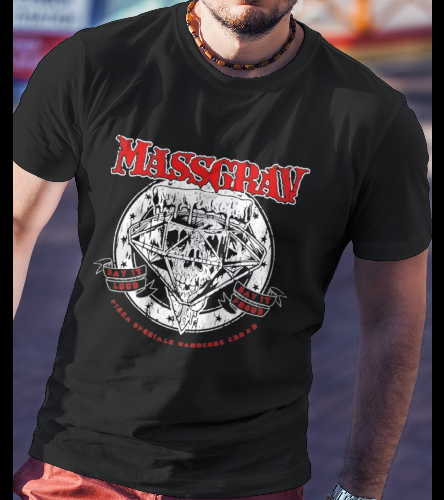 Massgrav Pizza Speziale Hardcore Established 1996 Eat Loud Stay Loud T-Shirt