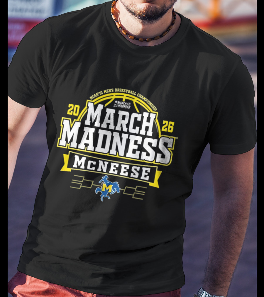 2026 McNeese State Cowboys NCAA March Madness Basketball T-Shirt