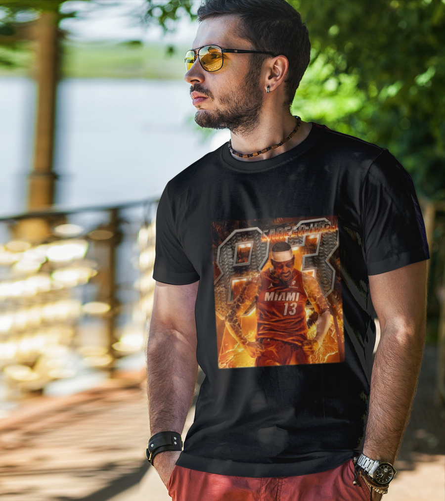 Carrer High 83 Miami Heat Bam Adebayo Goes Nuclear NBA Second Most Points T-Shirt