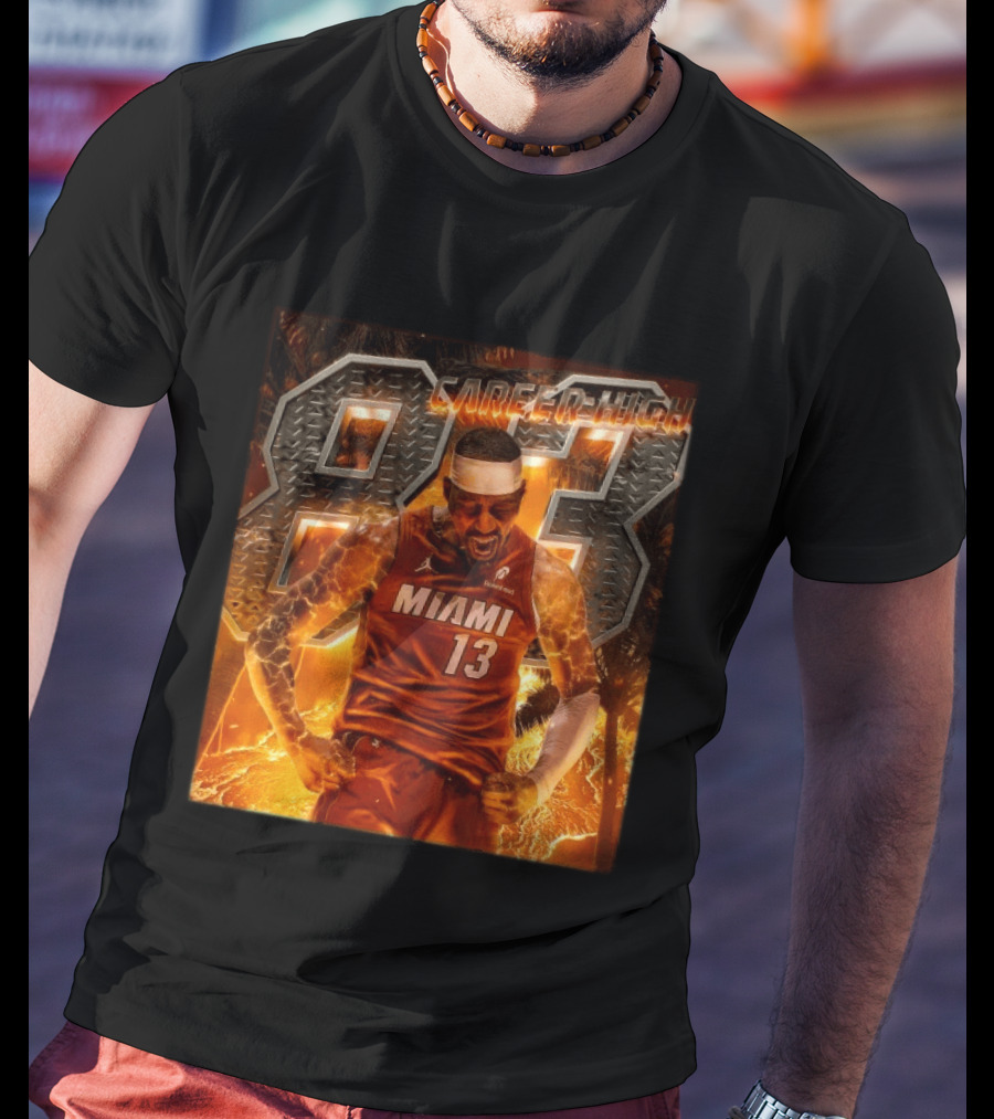 Carrer High 83 Miami Heat Bam Adebayo Goes Nuclear NBA Second Most Points T-Shirt