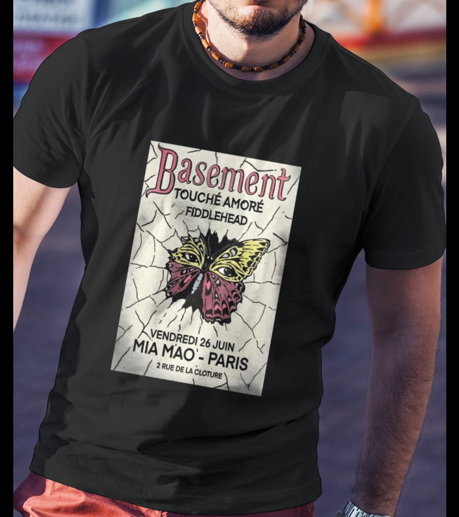 Basement Touche Amore Fiddlehead Mia Mao Paris June 26 Rue De La Cloture T-Shirt