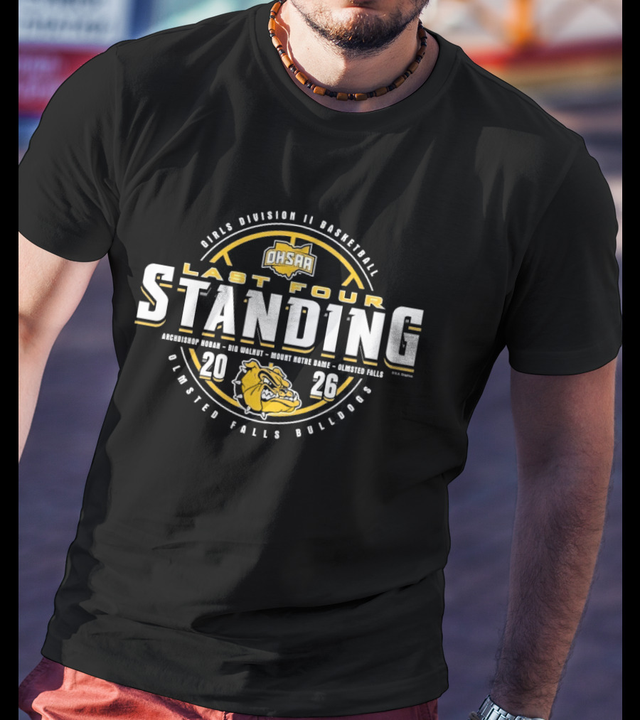 OHSAA Division II Basketball Last Four Standing Olmsted Falls Bulldogs 2026 T-Shirt